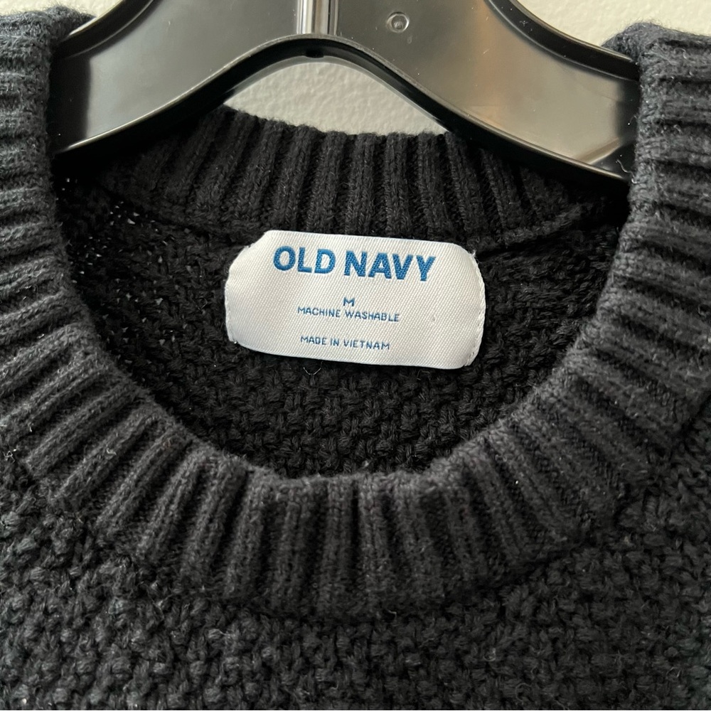 Old Navy Tunic Sweater Black Sz M - Picture 4 of 4